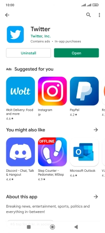 Press the Home key to return to the home screen.