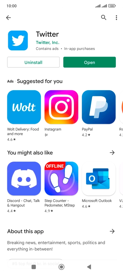 Press the Home key to return to the home screen.