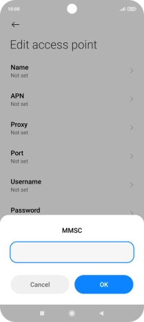 Key in http://mms.vodafone.co.uk/servlets/mms and press OK.