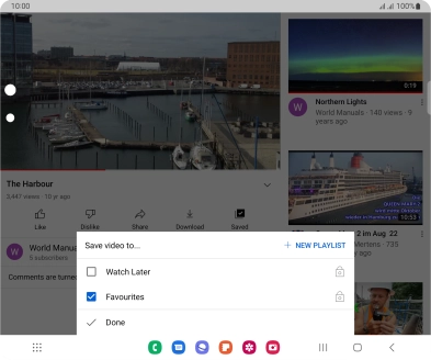 Press the required playlist.