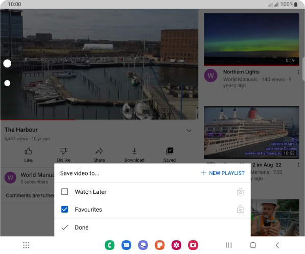Press the required playlist.