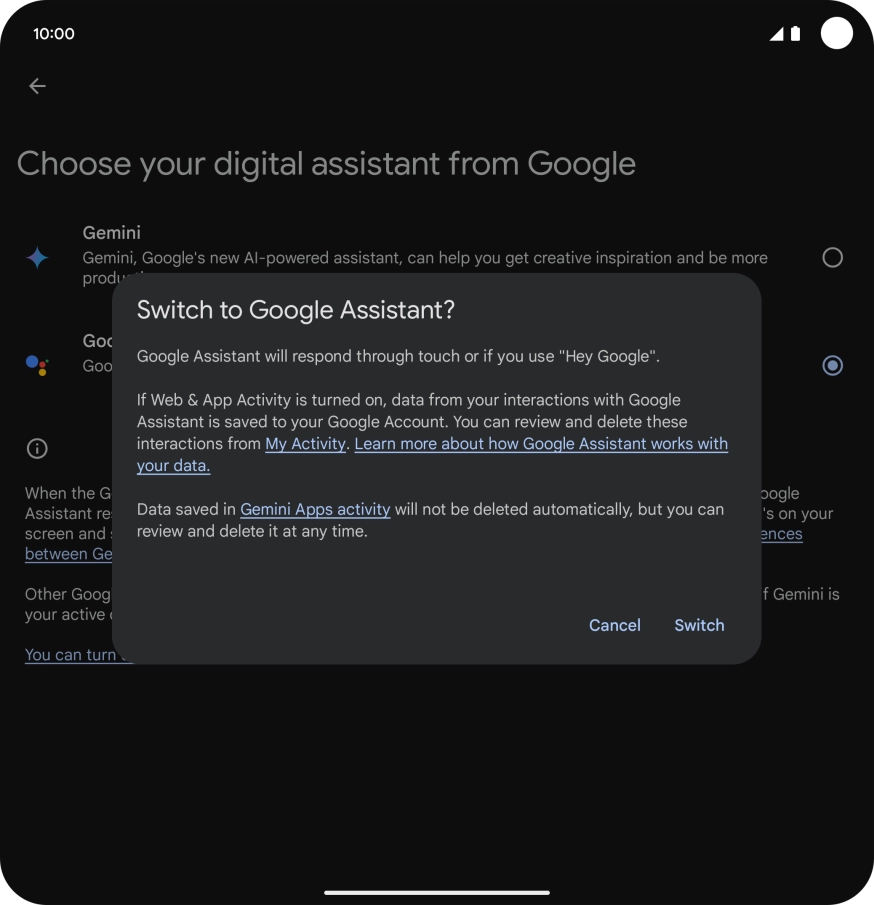Press Switch. Press Switch.