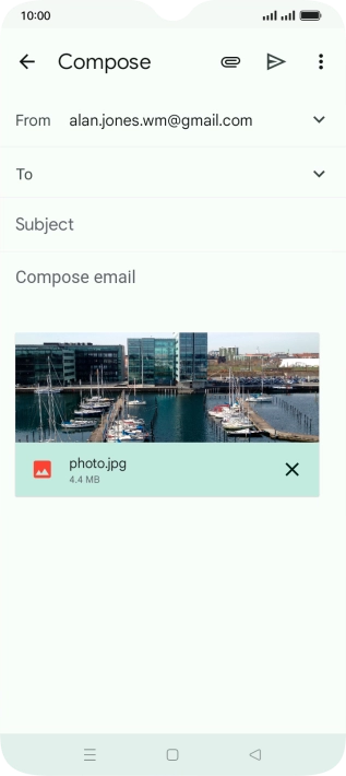 Press the field next to 
