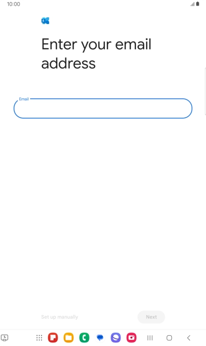 Press the field below 