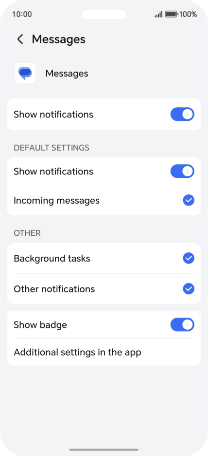 Press the indicator next to Press the indicator next to
