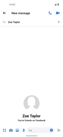 Press the text input field.