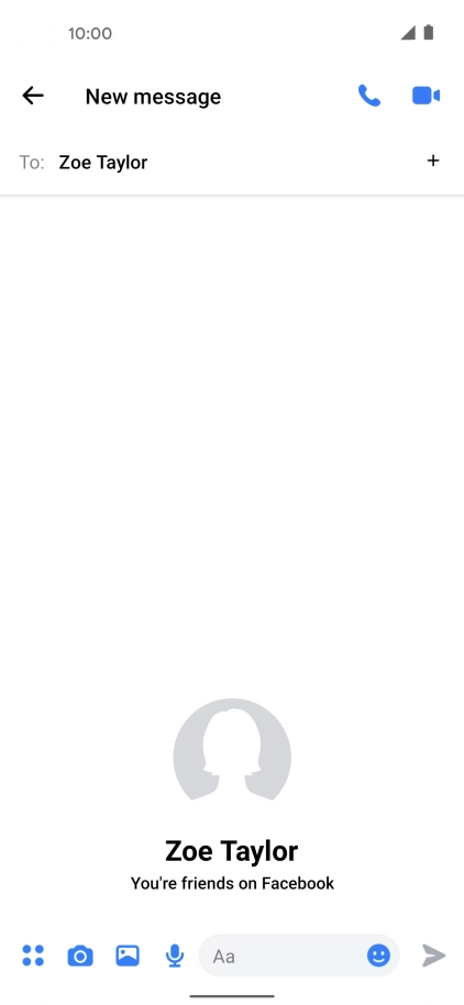 Press the text input field.