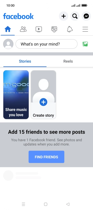 Press the text input field.