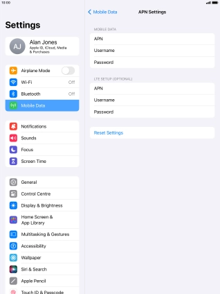 Press APN and key in wap.vodafone.co.uk.