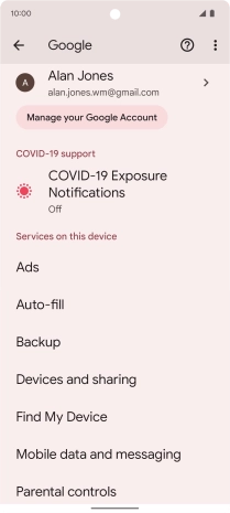 Press Find My Device.