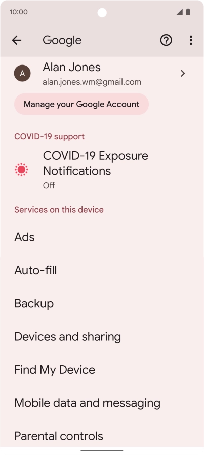 Press Find My Device.