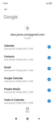 Press the Home key to return to the home screen.