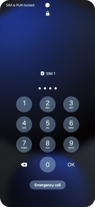 Key in a new four-digit PIN and press OK.