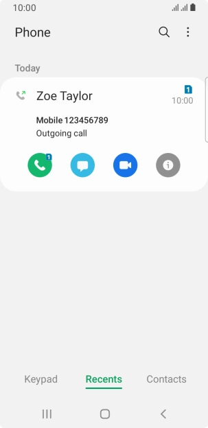 Press the info icon.