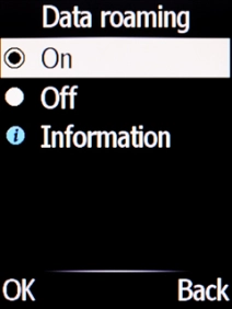 Select Off to turn off the function.