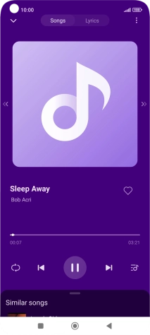 Press arrow right to go to the next audio file.