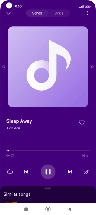 Press arrow right to go to the next audio file.