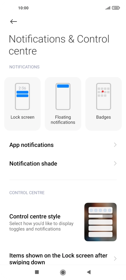 Press App notifications.