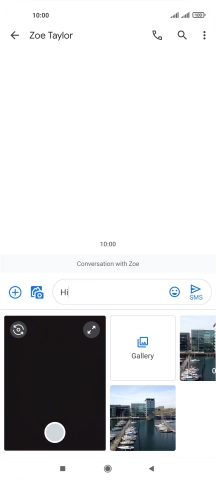 Press Gallery and go to the required folder.