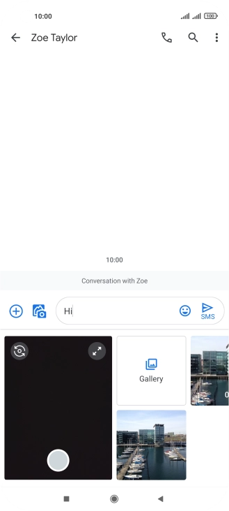 Press Gallery and go to the required folder.