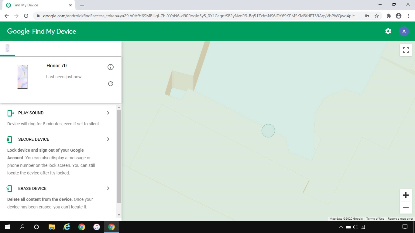 Click the required device.