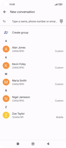 Press the field next to 