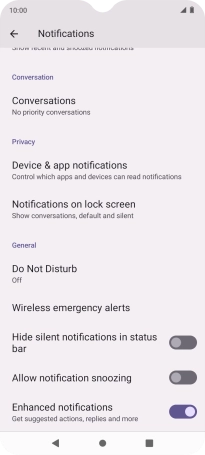 Press Do Not Disturb.