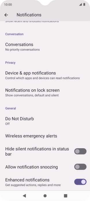 Press Do Not Disturb.