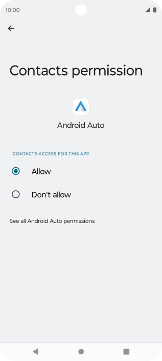 Press the required setting. Press the required setting.
