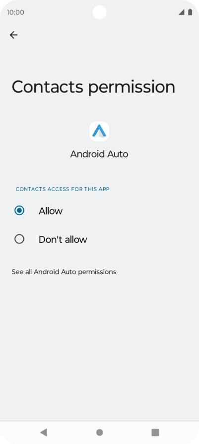 Press the required setting. Press the required setting.