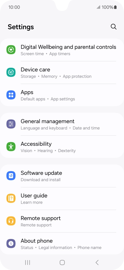 Press About phone. Press About phone.
