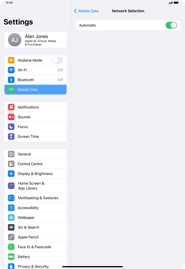 Press the indicator next to Press the indicator next to