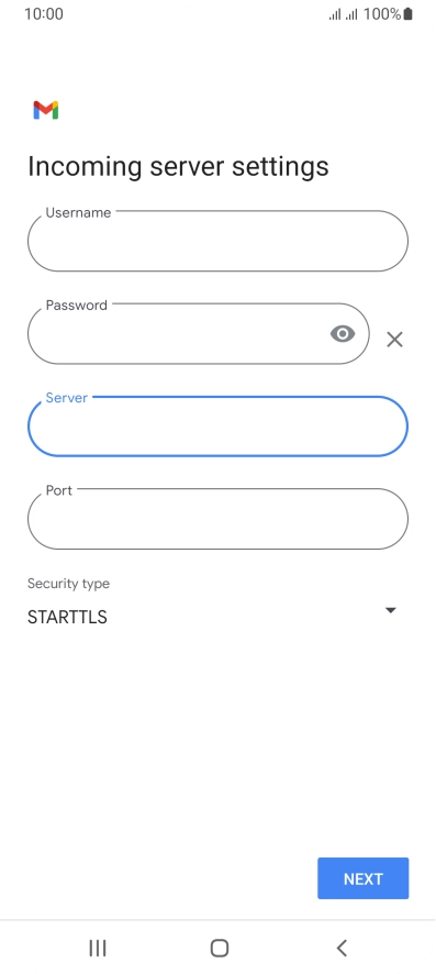 Press the field below 