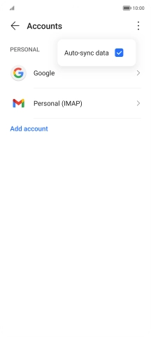 Press Auto-sync data to turn the function on or off.