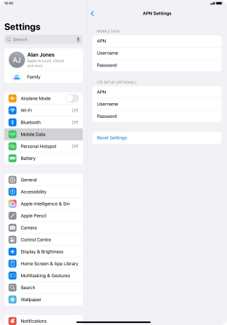 Press APN and key in wap.vodafone.co.uk.