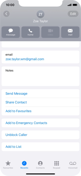 Slide your finger upwards starting from the bottom of the screen to return to the home screen.