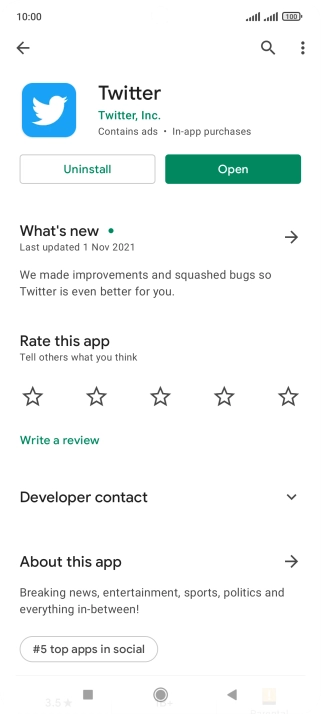 Press the Home key to return to the home screen.