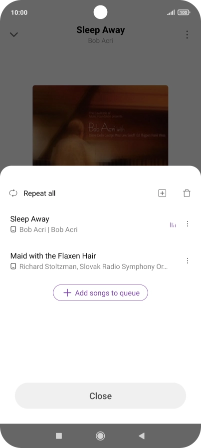 Press the add icon.