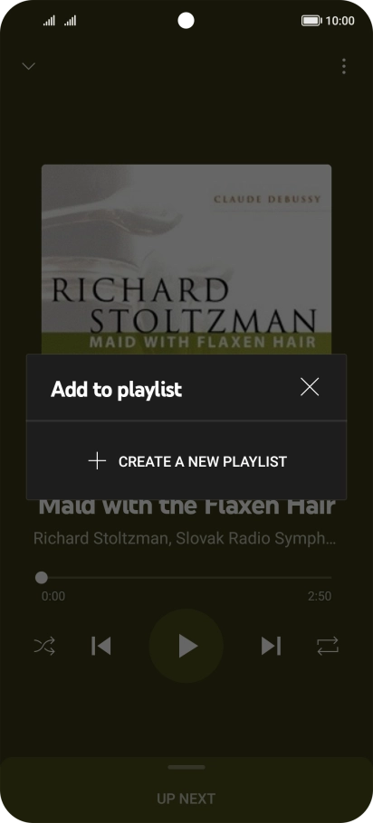 Press CREATE A NEW PLAYLIST.