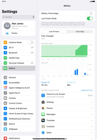 Slide your finger upwards starting from the bottom of the screen to return to the home screen.