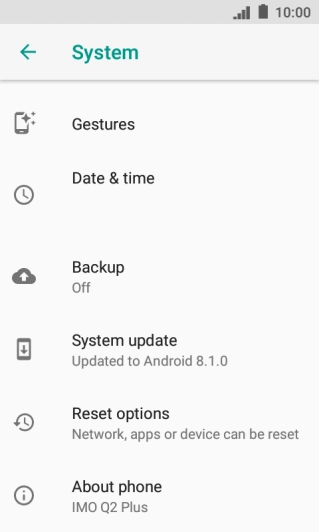 Press About phone. Press About phone.