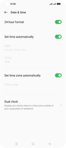 Press the Home key to return to the home screen.