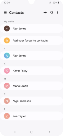 Slide your finger right starting from the left side of the screen.