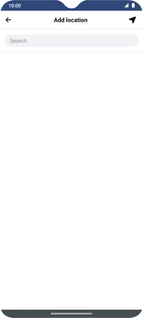 Press the search field and key in the required search word.