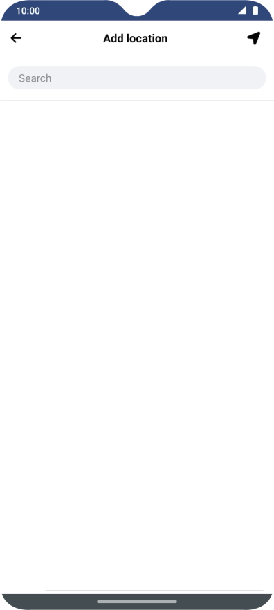 Press the search field and key in the required search word.
