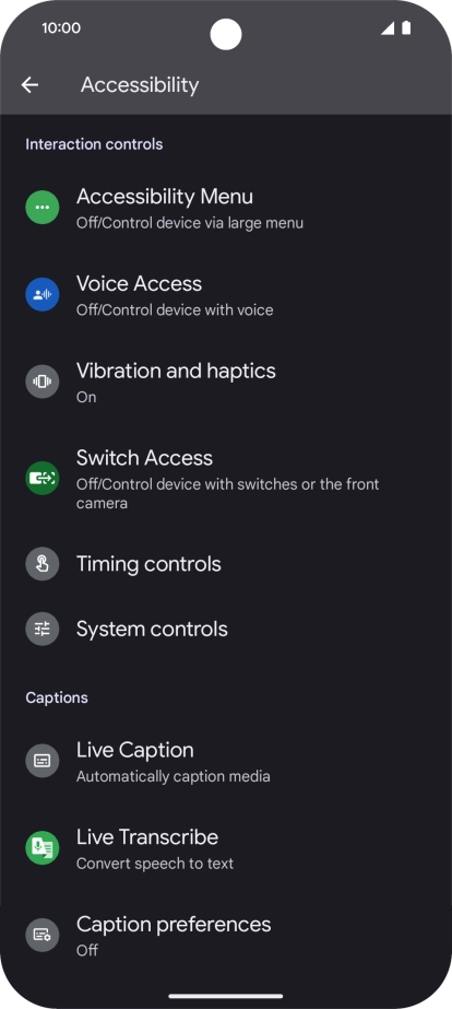 Press the required category below 