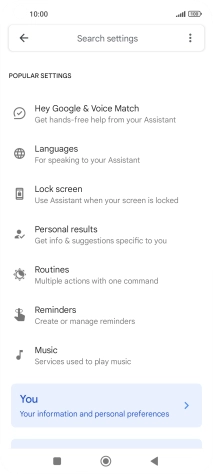 Press Hey Google & Voice Match.