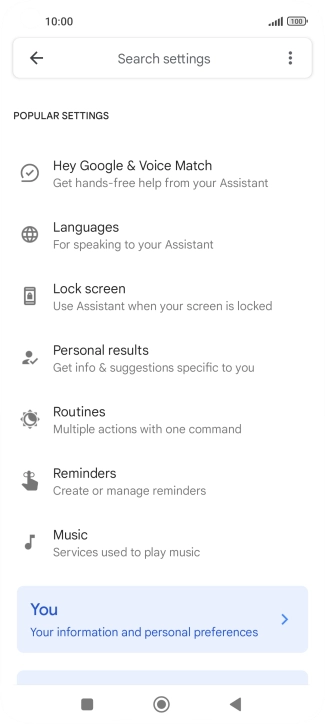Press Hey Google & Voice Match.