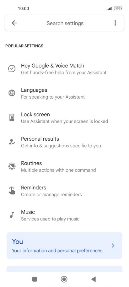 Press Hey Google & Voice Match.