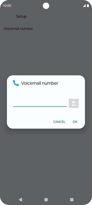 Key in +447836121121 and press OK.